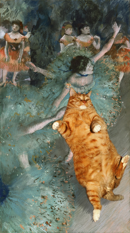 ***котэ*** Edgar_Degas_-_Danseuse_basculant_Danseuse_verte_-cat-w