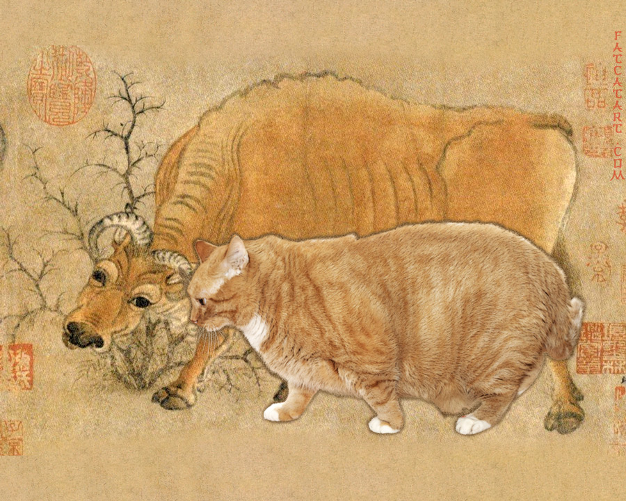 Han Huang, Five Oxen and Five Cats